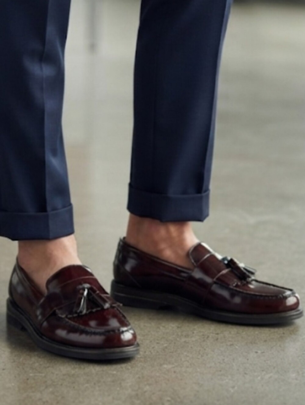 Nunn Bush Keaton Moc Toe Kiltie Tassel Loafers Burgundy/Oxblood Size 8.5